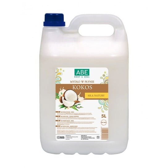 Мыло жидкое Abe 5л Кокос с экстрактом миндаля
Мыло жидкое Abe 5л Кокос с экстрактом миндаля