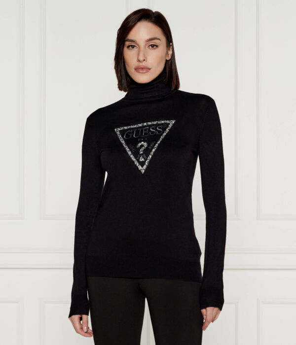 Водолазка женская Guess Jeans из вискозы со стразами, черный
Водолазка женская Guess Jeans из вискозы со стразами, черный