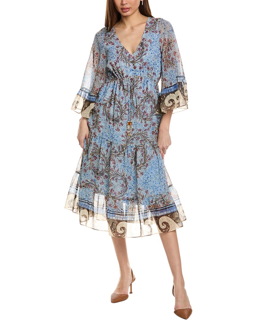 Платье Kobi Halperin Logan с V-образным вырезом и оборками на рукавах, синий
Платье Kobi Halperin Logan с V-образным вырезом и оборками на рукавах, синий