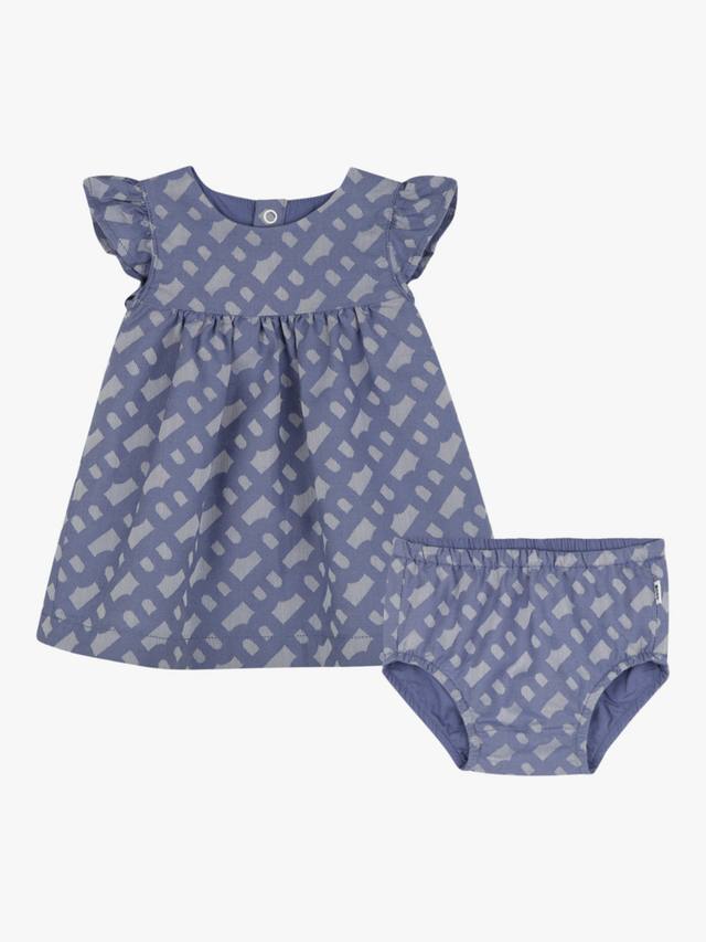 Комплект хлопчатобумажных платьев и шаровар с логотипом baby HUGO BOSS, синий
Комплект хлопчатобумажных платьев и шаровар с логотипом baby HUGO BOSS, синий