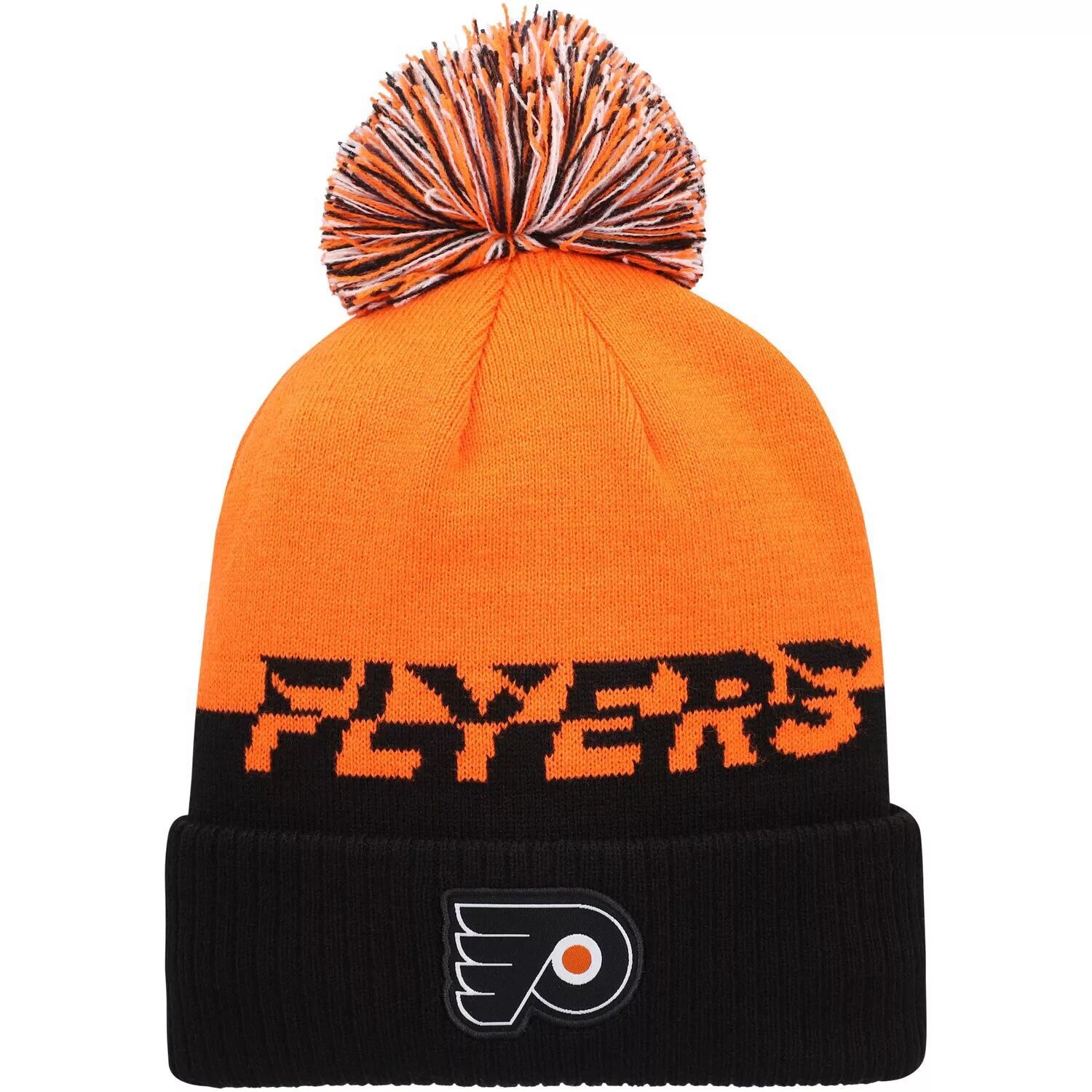 Мужская вязаная шапка adidas Orange/Black Philadelphia Flyers COLD.RDY с манжетами и помпоном
Мужская вязаная шапка adidas Orange/Black Philadelphia Flyers COLD.RDY с манжетами и помпоном