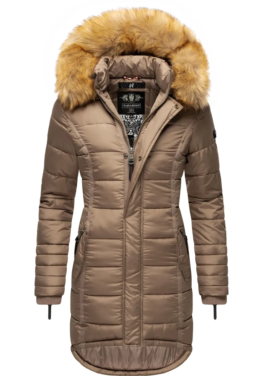 Стеганое пальто Navahoo "Папайя", высококачественное зимнее пальто с элегантным искусственным мехом, коричневый
Стеганое пальто Navahoo "Папайя", высококачественное зимнее пальто с элегантным искусственным мехом, коричневый