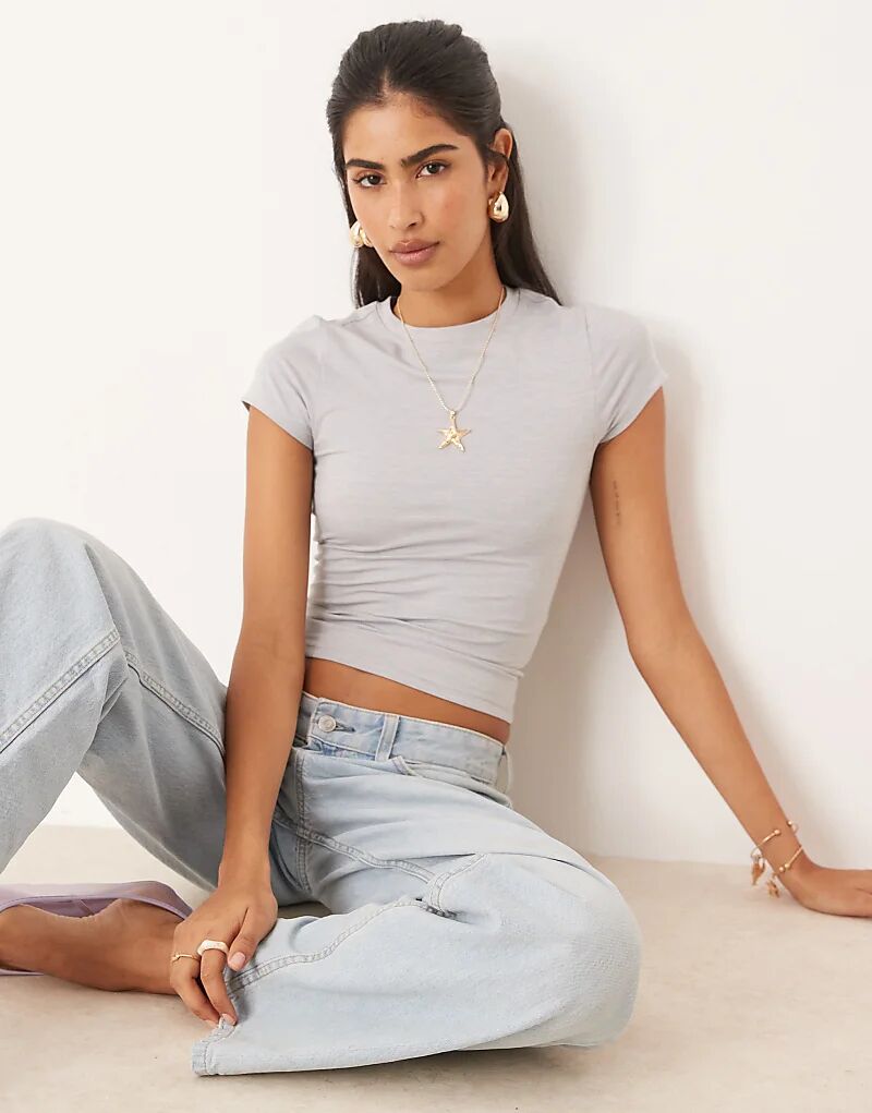 Футболка Cotton On Ultra soft облегающего кроя светло-серого цвета. Cotton On
Футболка Cotton On Ultra soft облегающего кроя светло-серого цвета. Cotton On