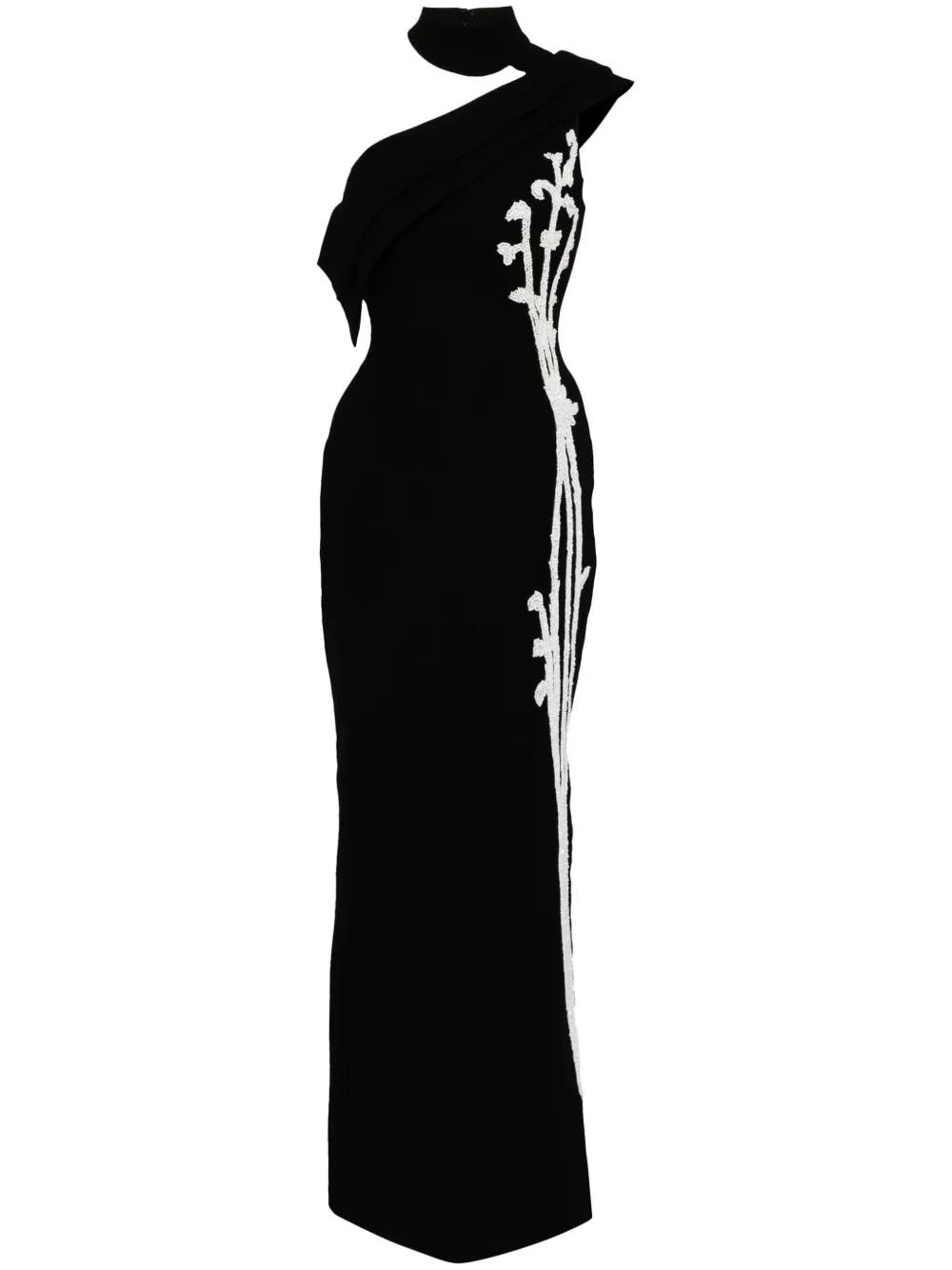 Декорированное платье с открытыми плечами Saiid Kobeisy, черный
Декорированное платье с открытыми плечами Saiid Kobeisy, черный