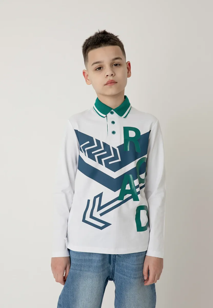 Рубашка-поло Gulliver со стильным принтом спереди, зеленый
Рубашка-поло Gulliver со стильным принтом спереди, зеленый