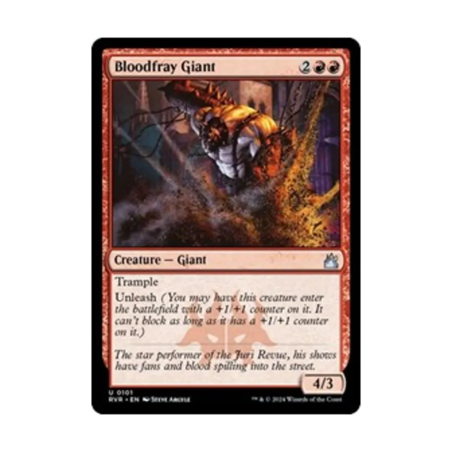 CCG Кровавый великан (U), MTG - Ravnica Remastered
CCG Кровавый великан (U), MTG - Ravnica Remastered