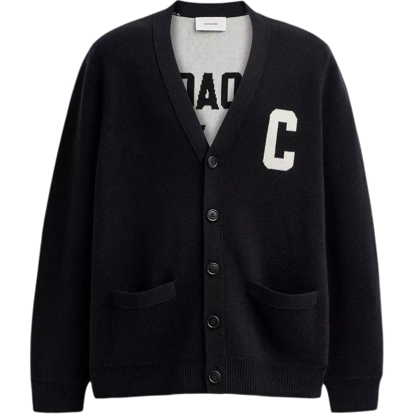 Трикотажный свитер мужской COACH, черный
Трикотажный свитер мужской COACH, черный