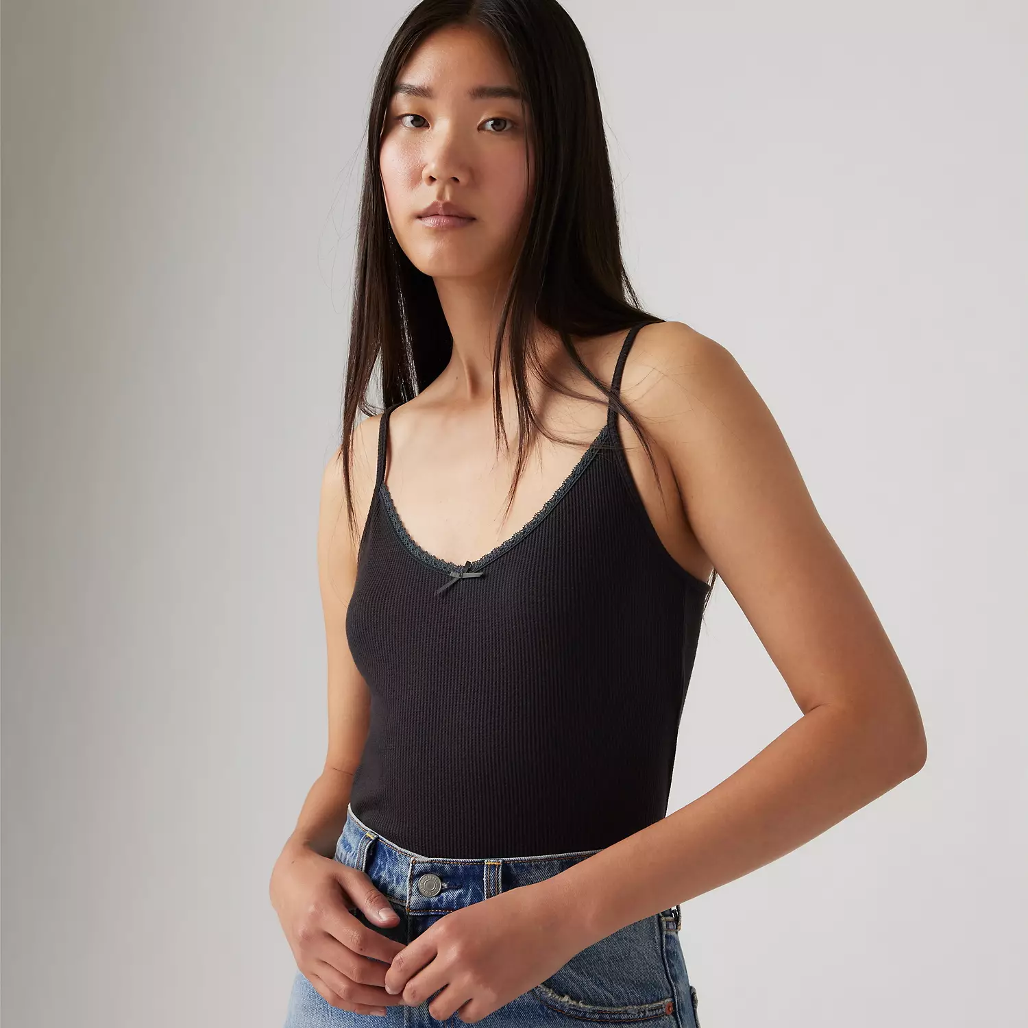 Вафельная майка для галантерейных товаров Levi's, цвет Caviar - Black
Вафельная майка для галантерейных товаров Levi's, цвет Caviar - Black