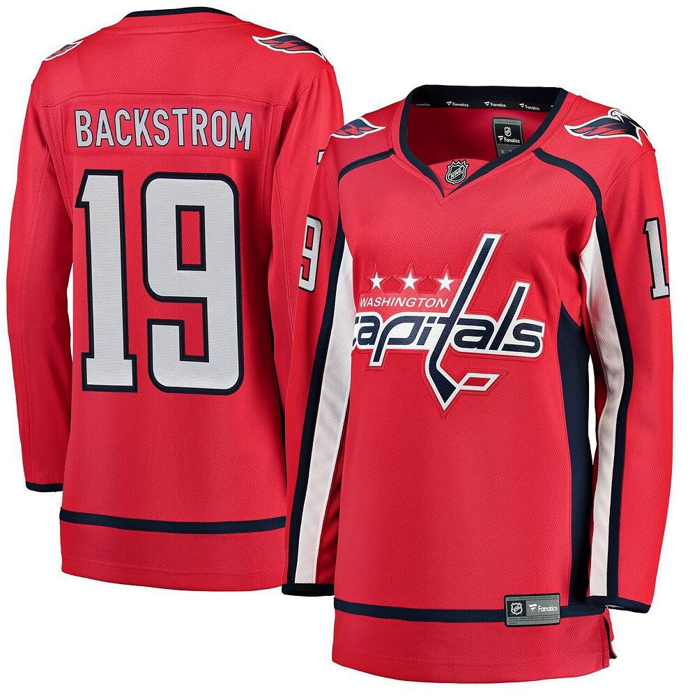 Женская красная домашняя майка с логотипом Nicklas Backstrom Fanatics, цвет Cap Red
Женская красная домашняя майка с логотипом Nicklas Backstrom Fanatics, цвет Cap Red