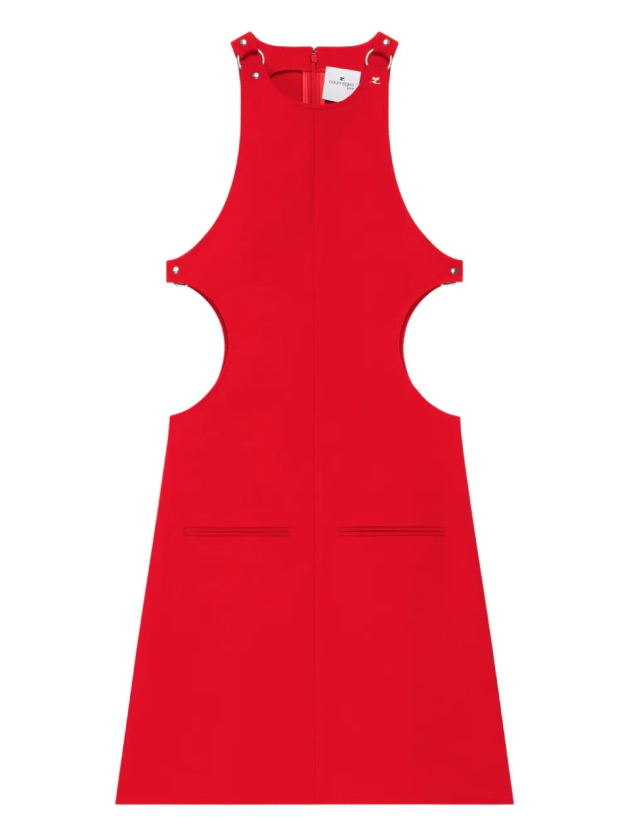 Платье без рукавов Courrèges с вырезами, красный
Платье без рукавов Courrèges с вырезами, красный
