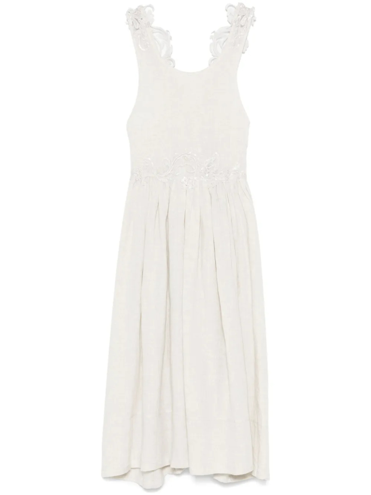 Платье миди с кружевными деталями MAURIZIO MYKONOS, нейтральный
Платье миди с кружевными деталями MAURIZIO MYKONOS, нейтральный