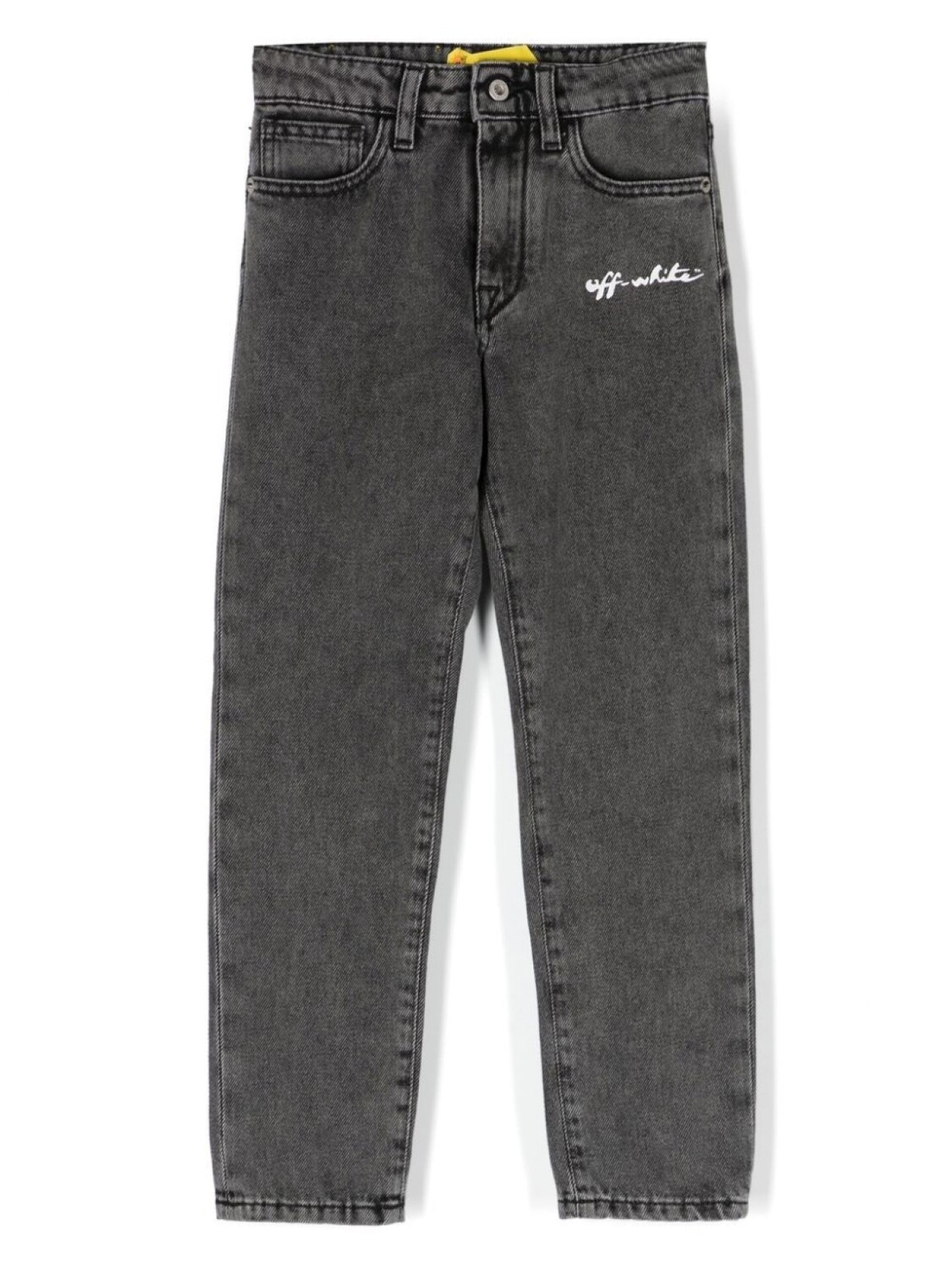 Off-White Kids прямые джинсы с логотипом, серый
Off-White Kids прямые джинсы с логотипом, серый