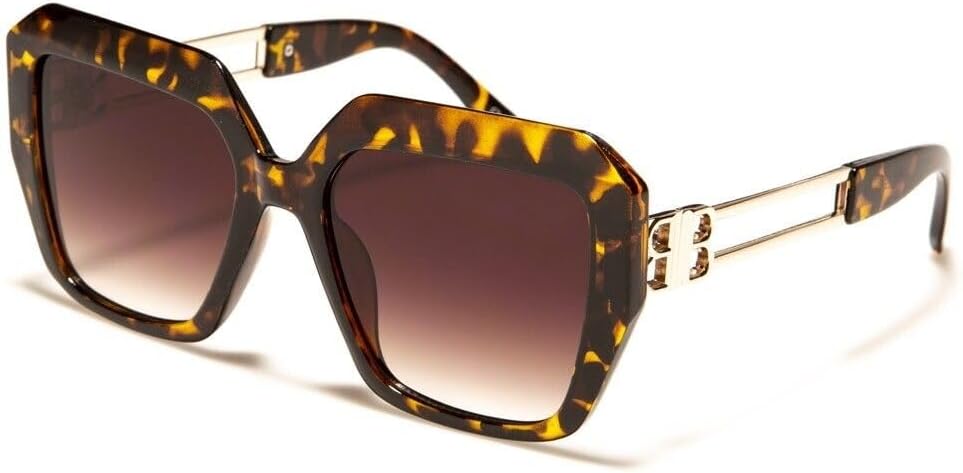 Женские солнцезащитные очки Dweebzilla BB Oversized Classic Square Jackie O Luxury Sunglasses Shades Large Big Trendy UV400 Hybrid, Tortoise & Gold Frame - Brown Gradient Lenses
Женские солнцезащитные очки Dweebzilla BB Oversized Classic Square Jackie O Luxury Sunglasses Shades Large Big Trendy UV400 Hybrid, Tortoise & Gold Frame - Brown Gradient Lenses
