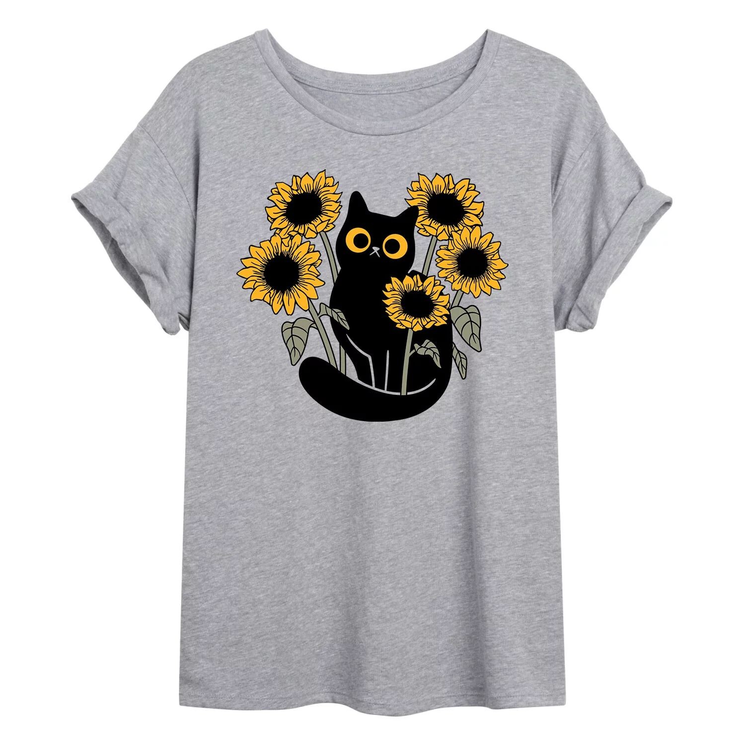 Струящаяся футболка «Кошка в подсолнухах» для юниоров Licensed Character, серый
Струящаяся футболка «Кошка в подсолнухах» для юниоров Licensed Character, серый