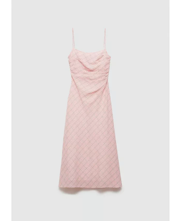 Женское платье-миди в клетку MANGO, розовый
Женское платье-миди в клетку MANGO, розовый