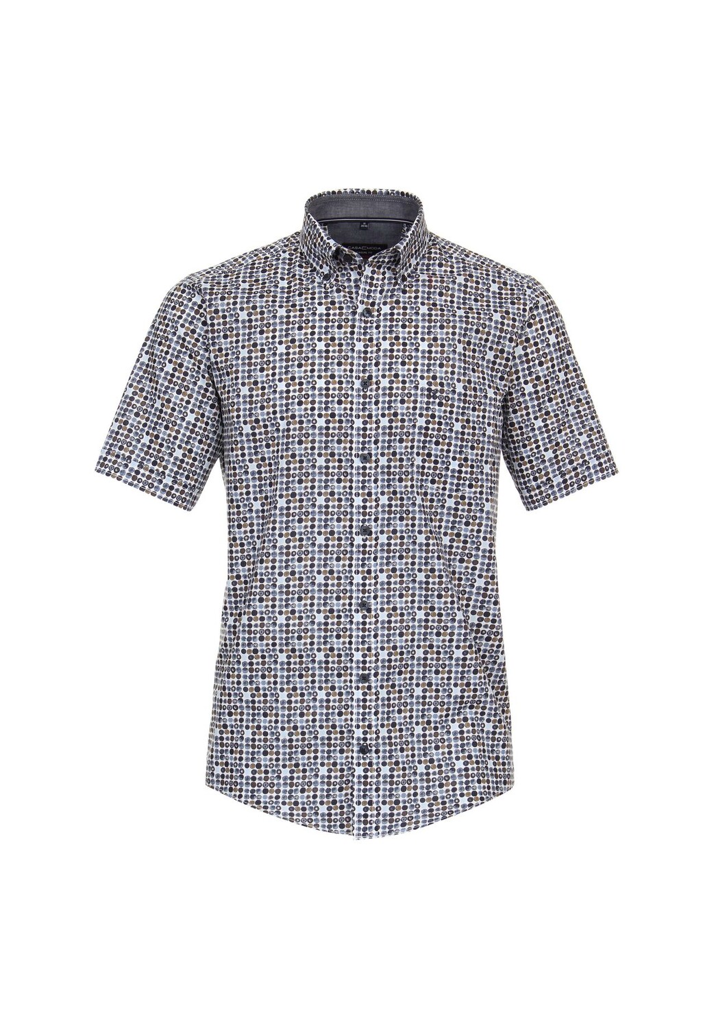 Мужская повседневная рубашка с коротким рукавом и принтом, повседневный крой CASAMODA, цвет Graues Dunkelblau
Мужская повседневная рубашка с коротким рукавом и принтом, повседневный крой CASAMODA, цвет Graues Dunkelblau