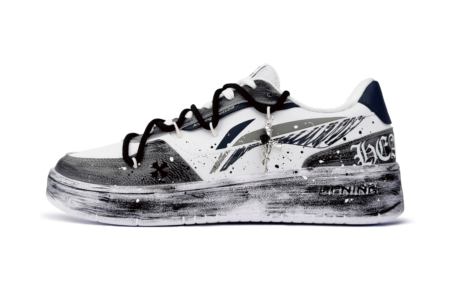 Кроссовки для скейтбординга мужские низкие серые LINING, черно-серые
Кроссовки для скейтбординга мужские низкие серые LINING, черно-серые