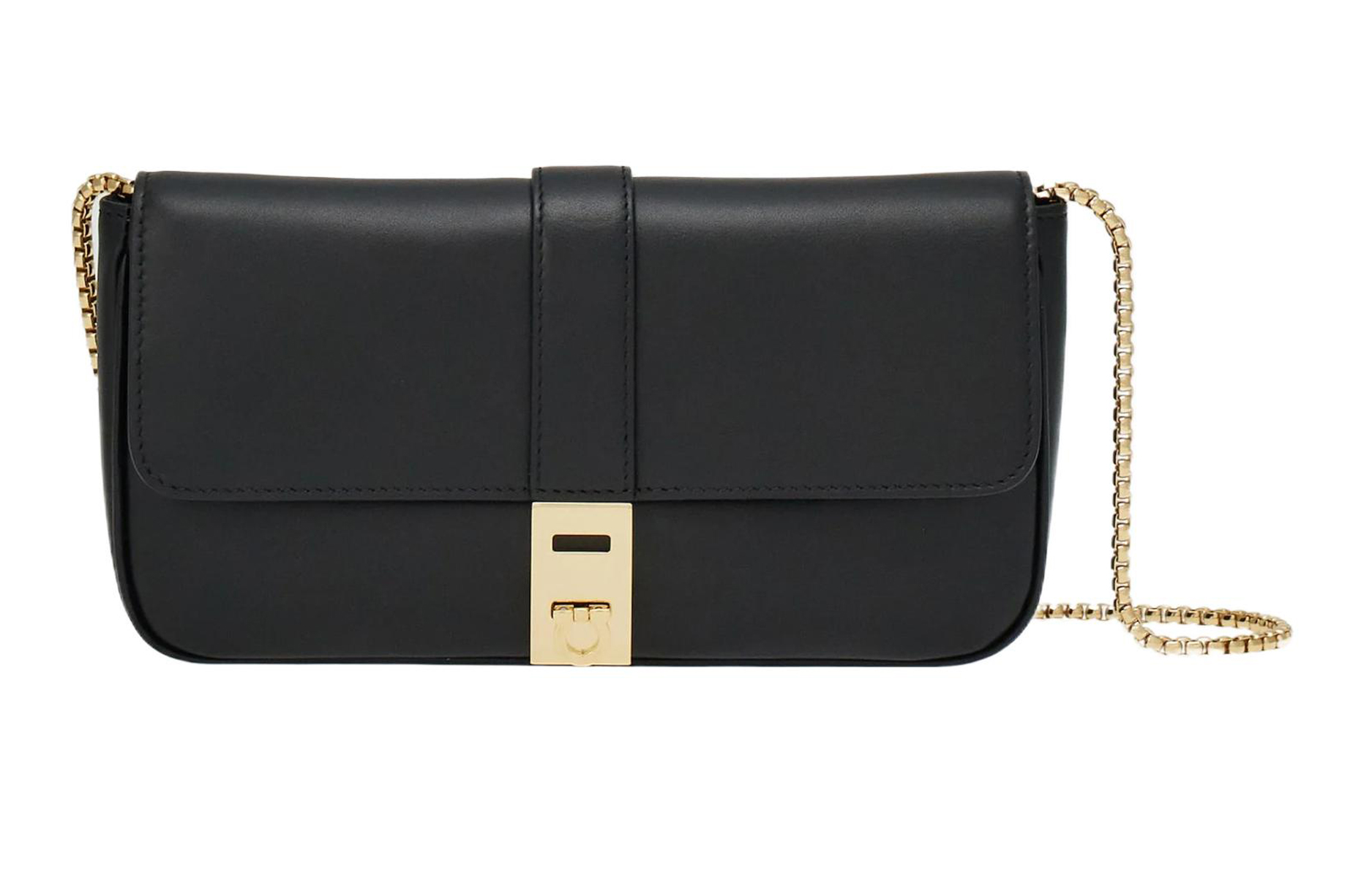 Сумка через плечо из телячьей кожи FERRAGAMO GANCINI женская черная
Сумка через плечо из телячьей кожи FERRAGAMO GANCINI женская черная