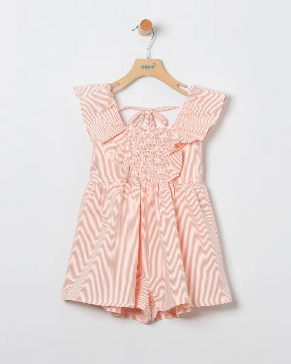 Комбинезон для девочек с полосатым принтом, 100% хлопок Coco Acqua, цвет Salmón
Комбинезон для девочек с полосатым принтом, 100% хлопок Coco Acqua, цвет Salmón