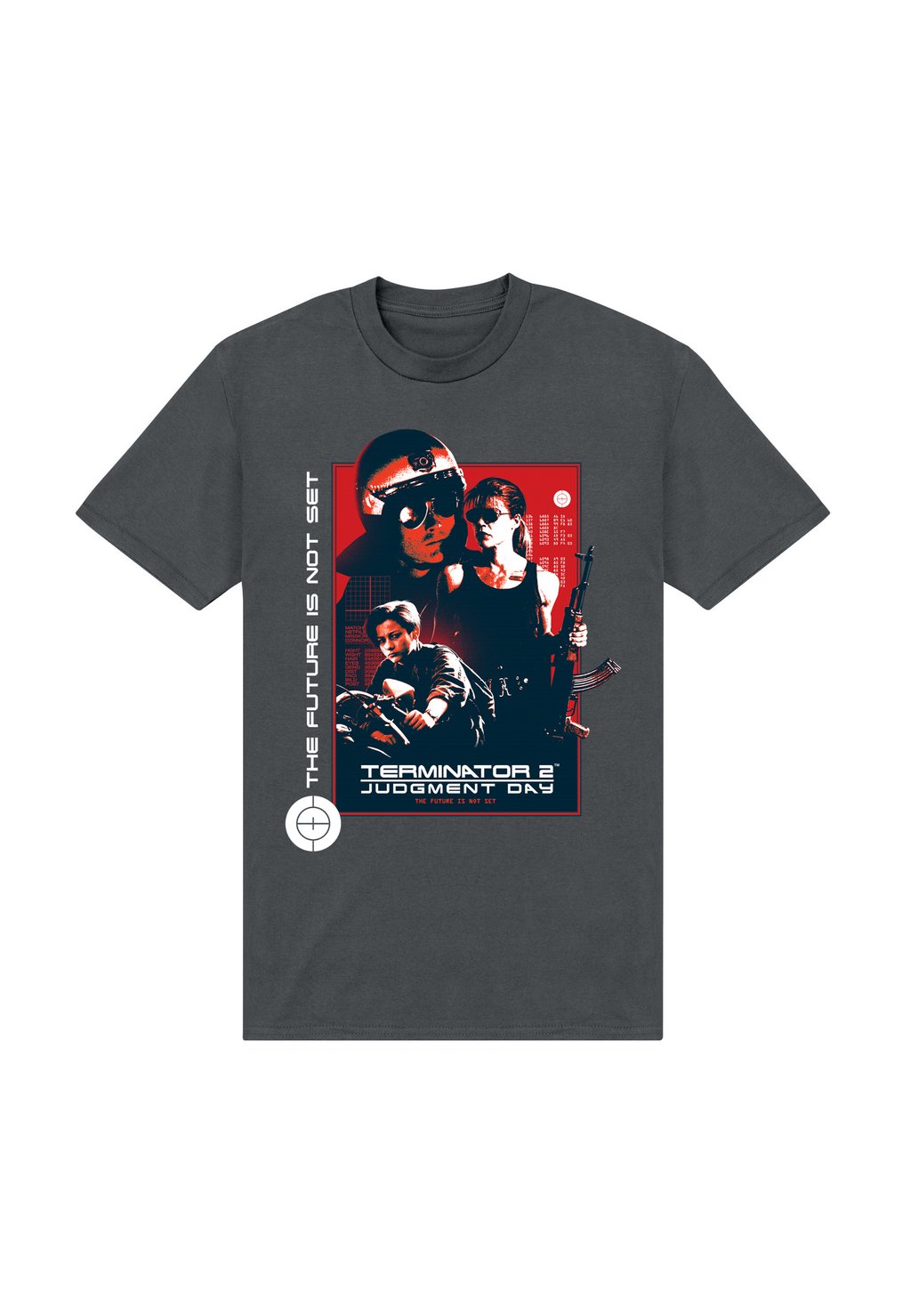 Футболка с принтом TERMINATOR JUDGMENT DAY THE FUTURE IS NOT SET Henry Tiger, серый 
Футболка с принтом TERMINATOR JUDGMENT DAY THE FUTURE IS NOT SET Henry Tiger, серый
