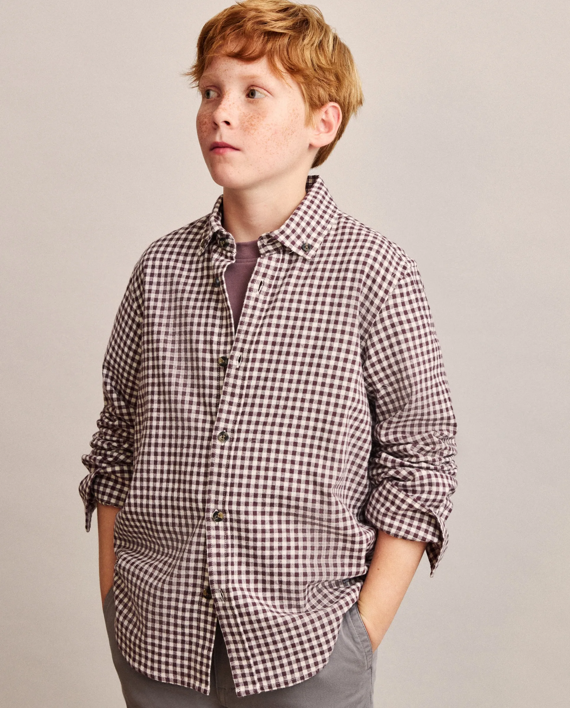 Детская рубашка с длинным рукавом в клетку виши двухцветная Coconut El Corte Inglés, красный
Детская рубашка с длинным рукавом в клетку виши двухцветная Coconut El Corte Inglés, красный