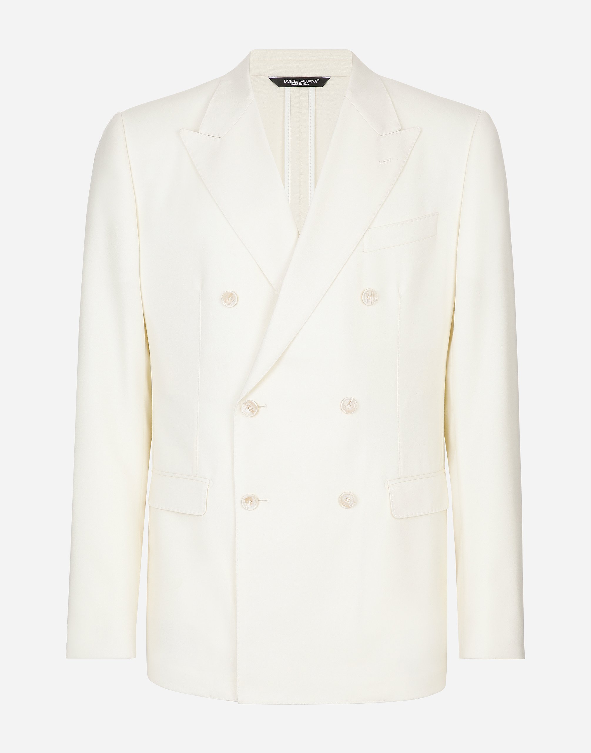 Двубортный пиджак из фланели покроя таормина Dolce & Gabbana, бежевый
Двубортный пиджак из фланели покроя таормина Dolce & Gabbana, бежевый