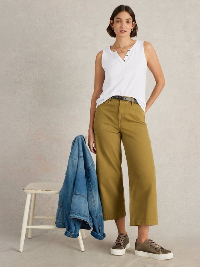 Топ-жилет из хлопка lola White Stuff, белый 
Топ-жилет из хлопка lola White Stuff, белый