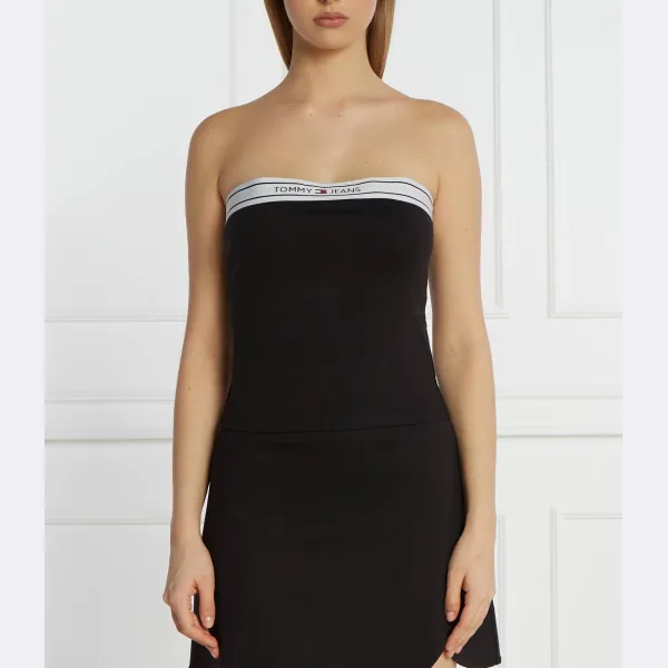 Укороченный топ Tommy Hilfiger, черный
Укороченный топ Tommy Hilfiger, черный