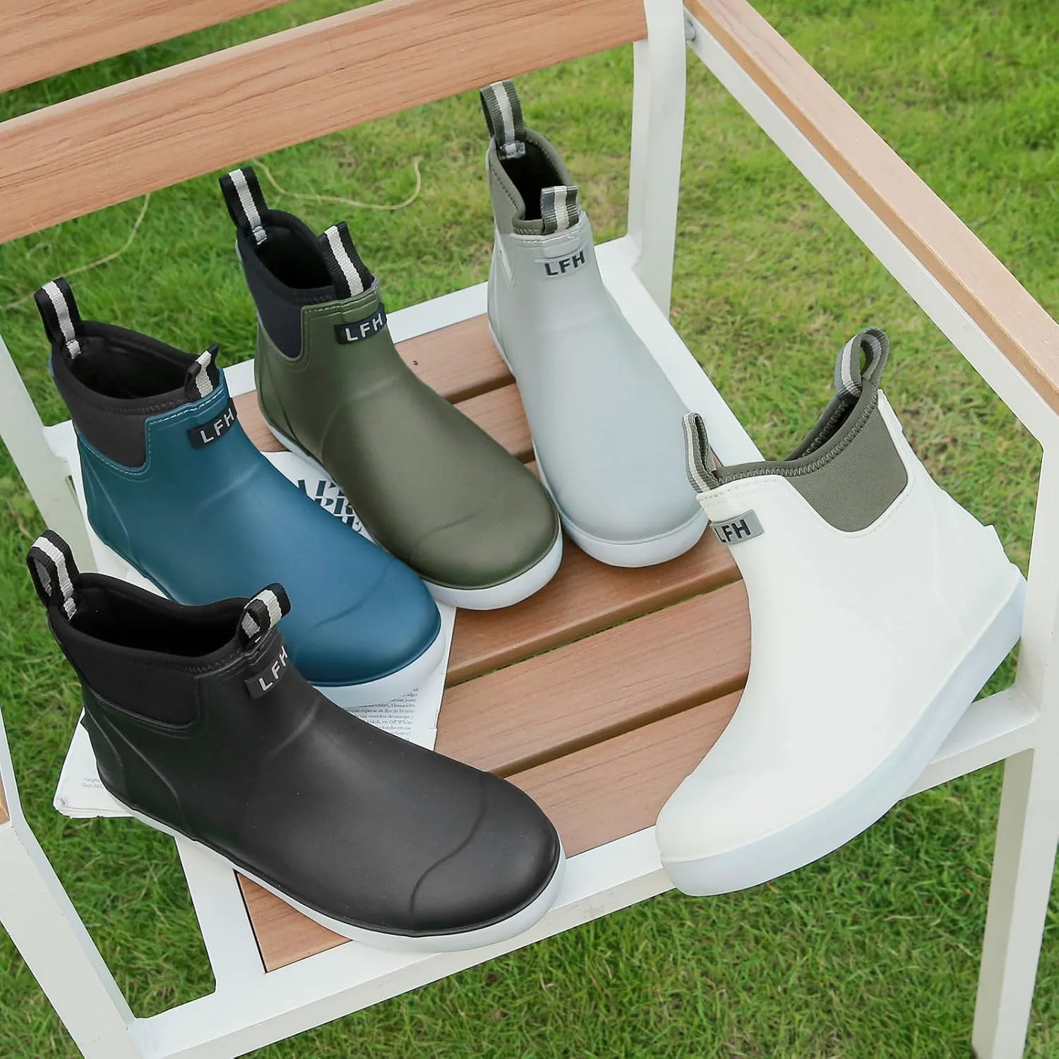 Мужские резиновые сапоги, водонепроницаемые ботинки на щиколотку, мужские колодочные сапоги с противоскользящей подошвой, удобные резиновые ботинки Челси для сада, рыбалки и работы на открытом воздухе Imyaseiv, серый
Мужские резиновые сапоги, водонепроницаемые ботинки на щиколотку, мужские колодочные сапоги с противоскользящей подошвой, удобные резиновые ботинки Челси для сада, рыбалки и работы на открытом воздухе Imyaseiv, серый