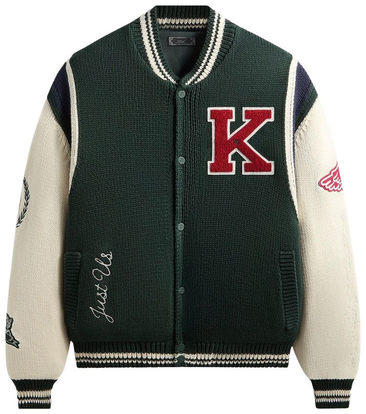 Вязаная куртка-бомбер Kith For Avirex Porter Varsity Knit Bomber, зеленый
Вязаная куртка-бомбер Kith For Avirex Porter Varsity Knit Bomber, зеленый