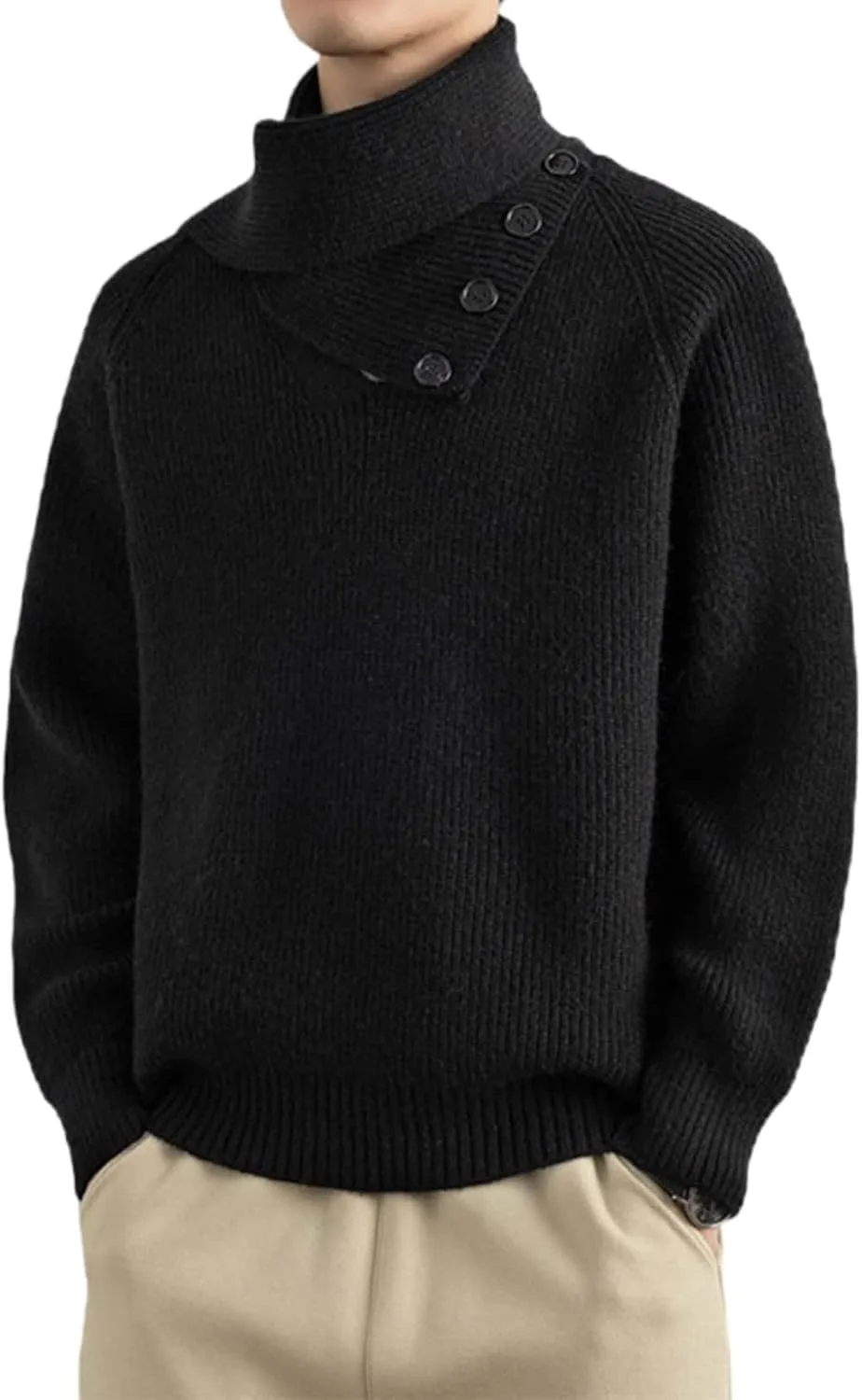 Мужской вязаный пуловер с V-образным вырезом и съемным шарфом
Мужской вязаный пуловер с V-образным вырезом и съемным шарфом