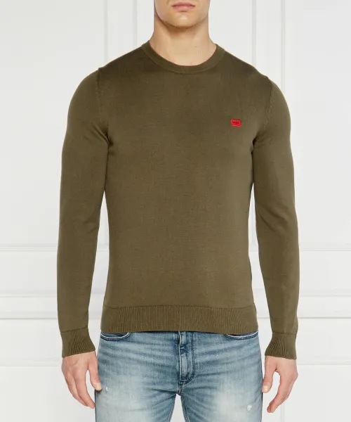 Свитер Сан-Кассиус Regular fit Hugo, зеленый 
Свитер Сан-Кассиус Regular fit Hugo, зеленый