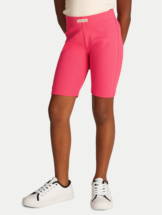 Облегающие байкерские шорты IG0IG02885 Calvin Klein Jeans, розовый 
Облегающие байкерские шорты IG0IG02885 Calvin Klein Jeans, розовый