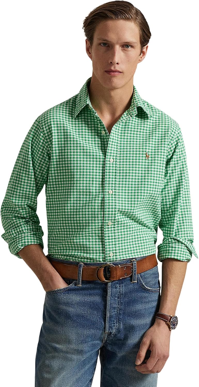 POLO RALPH LAUREN Мужская классическая оксфордская рубашка в клетку, 4338H Summer Emerald/White
POLO RALPH LAUREN Мужская классическая оксфордская рубашка в клетку, 4338H Summer Emerald/White