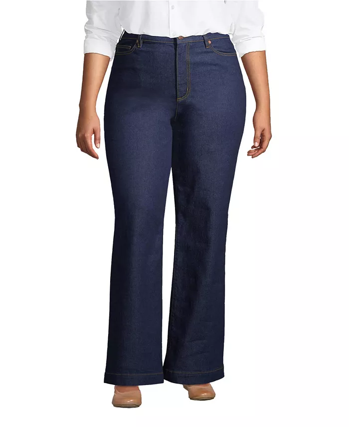 Женские джинсы Recover с высокой талией и широкими штанинами синего цвета Lands' End, синий
Женские джинсы Recover с высокой талией и широкими штанинами синего цвета Lands' End, синий