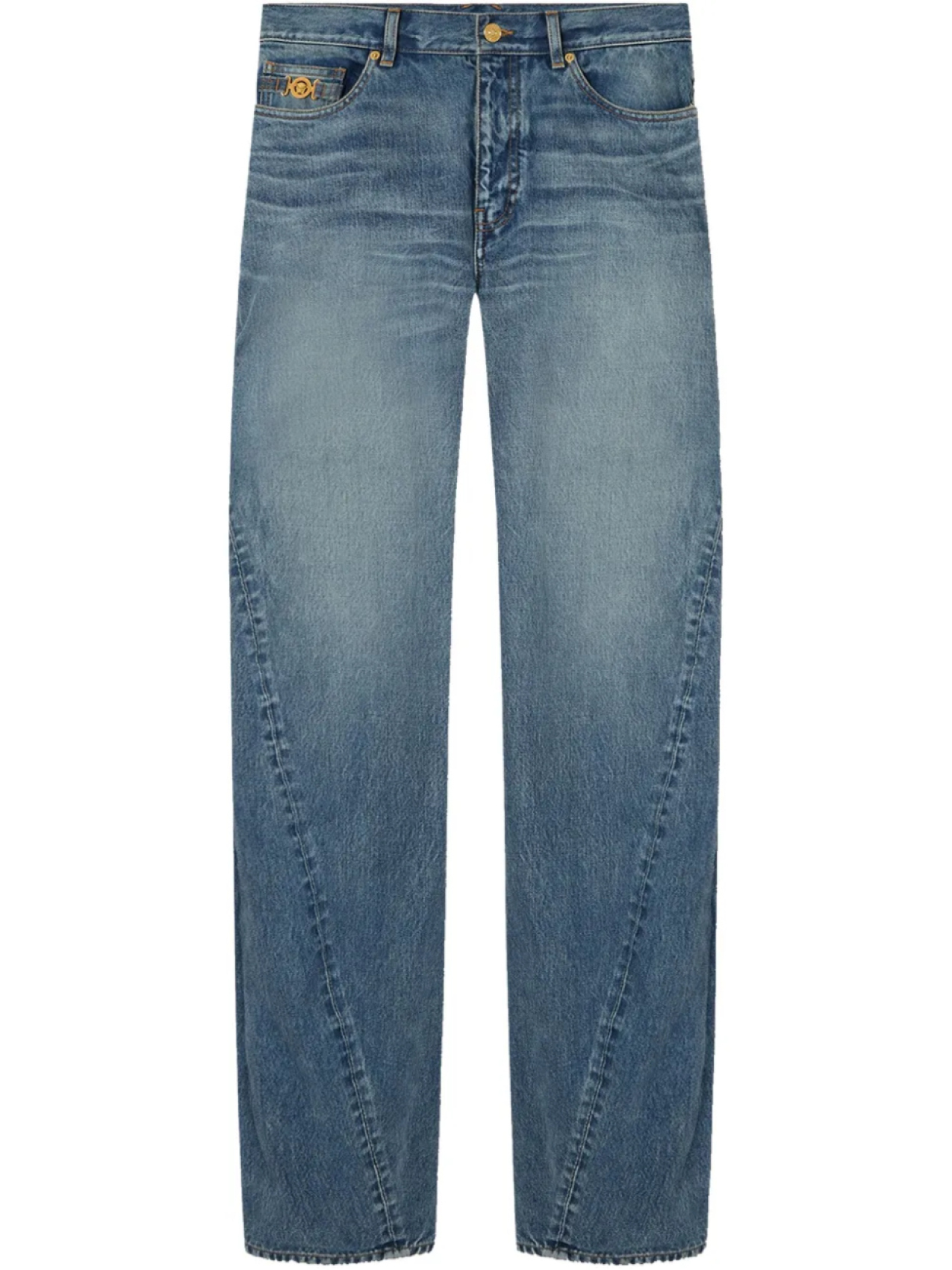 Джинсы с нашивкой-логотипом Versace, синий
Джинсы с нашивкой-логотипом Versace, синий