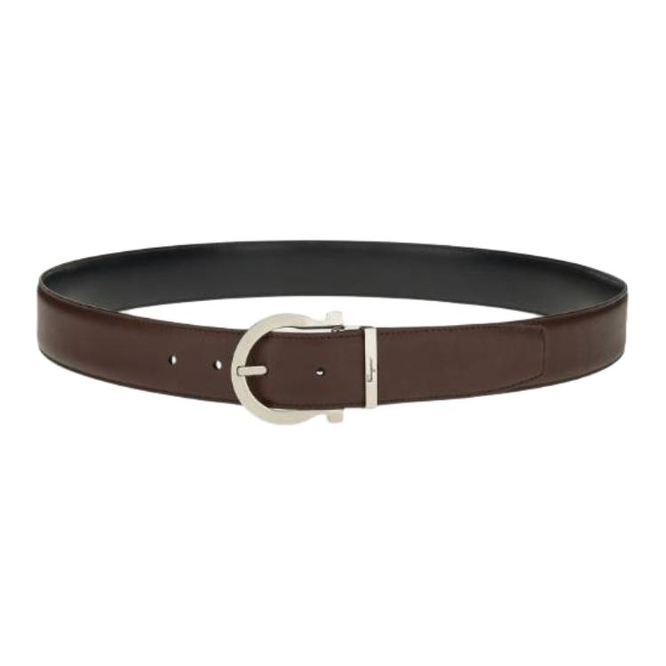 Ремень мужской из телячьей кожи Ferragamo, коричневый
Ремень мужской из телячьей кожи Ferragamo, коричневый