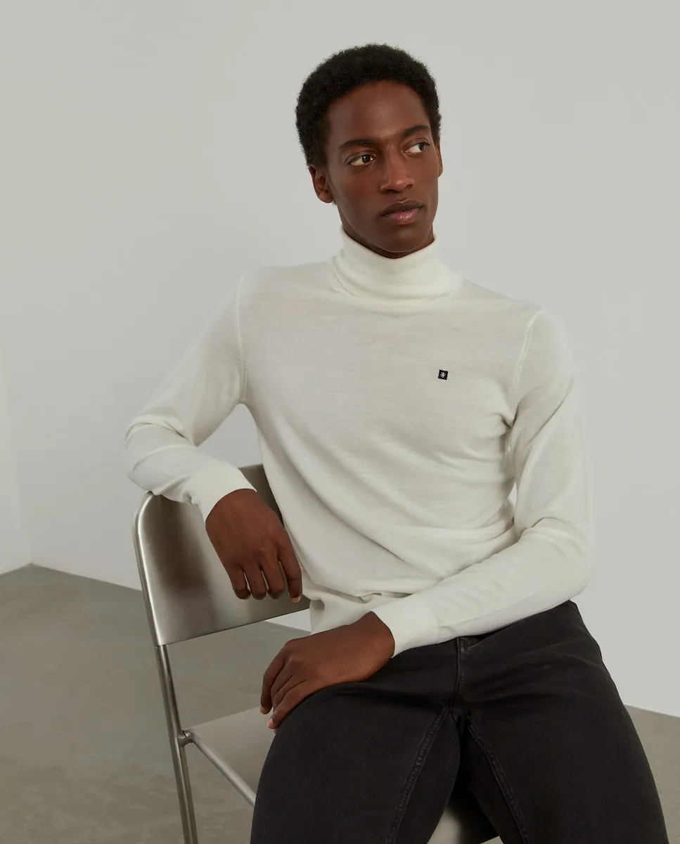 Мужской свитер с высоким воротником, 100% мериносовая шерсть Lion of Porches, светло-бежевый
Мужской свитер с высоким воротником, 100% мериносовая шерсть Lion of Porches, светло-бежевый