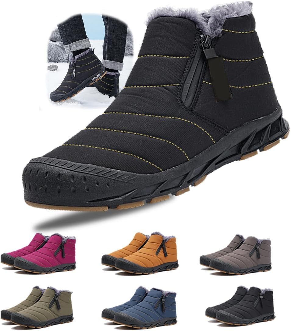 Зимние ботинки для женщин и мужчин с молнией, с теплым мехом, на выход, короткие снежные ботинки, противоскользящие, водонепроницаемые, удобные для улицы Generic, черный
Зимние ботинки для женщин и мужчин с молнией, с теплым мехом, на выход, короткие снежные ботинки, противоскользящие, водонепроницаемые, удобные для улицы Generic, черный