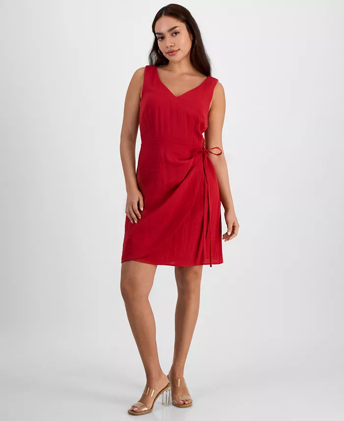 Женское мини-платье без рукавов с запахом Sam Edelman, красный
Женское мини-платье без рукавов с запахом Sam Edelman, красный