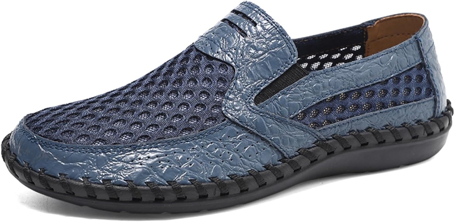 Мужские дышащие мокасины из сетки - повседневная обувь без шнурков для прогулок и походов, легкая и удобная обувь Kpdwfms, синий
Мужские дышащие мокасины из сетки - повседневная обувь без шнурков для прогулок и походов, легкая и удобная обувь Kpdwfms, синий