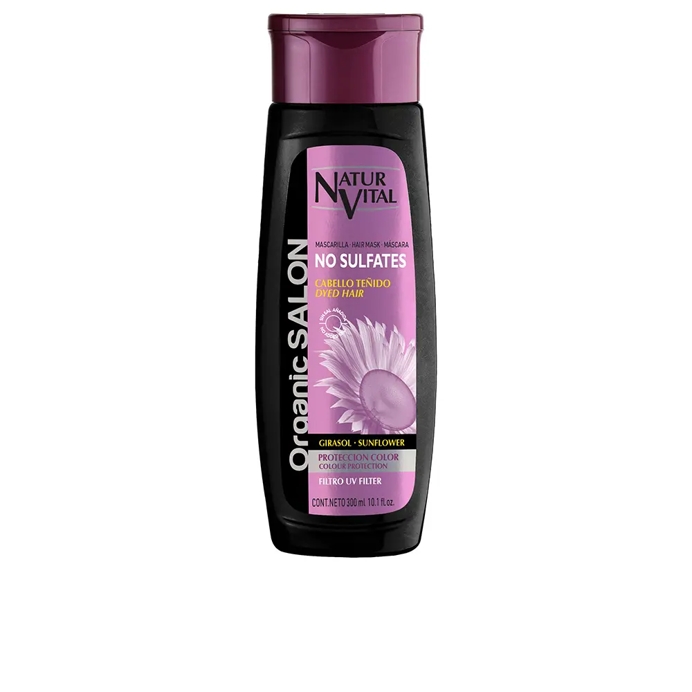 Маска для волос Organic salon mascarilla sin sulfatos protección color uv Naturvital, 300 мл.
Маска для волос Organic salon mascarilla sin sulfatos protección color uv Naturvital, 300 мл.