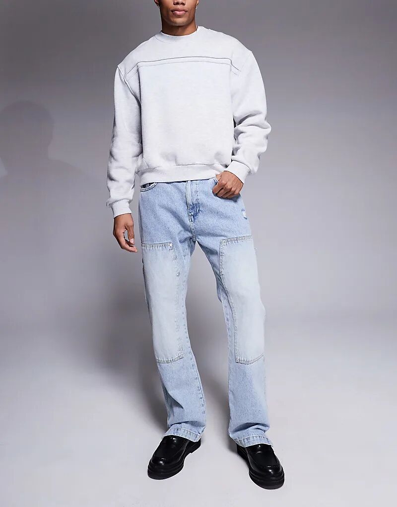 Джинсы с заклепками плотника синего цвета The Couture Club
Джинсы с заклепками плотника синего цвета The Couture Club