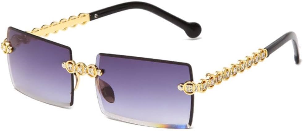 Модные прямоугольные солнцезащитные очки без оправы с бриллиантовой оправой для женщин, маленькие квадратные металлические солнцезащитные очки с защитой от УФ-излучения UV400 MTZJH, 02
Модные прямоугольные солнцезащитные очки без оправы с бриллиантовой оправой для женщин, маленькие квадратные металлические солнцезащитные очки с защитой от УФ-излучения UV400 MTZJH, 02