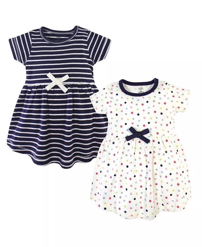 Детские платья с короткими рукавами из органического хлопка для маленьких девочек, 2 шт., Цветочный горошек Touched By Nature, синий
Детские платья с короткими рукавами из органического хлопка для маленьких девочек, 2 шт., Цветочный горошек Touched By Nature, синий