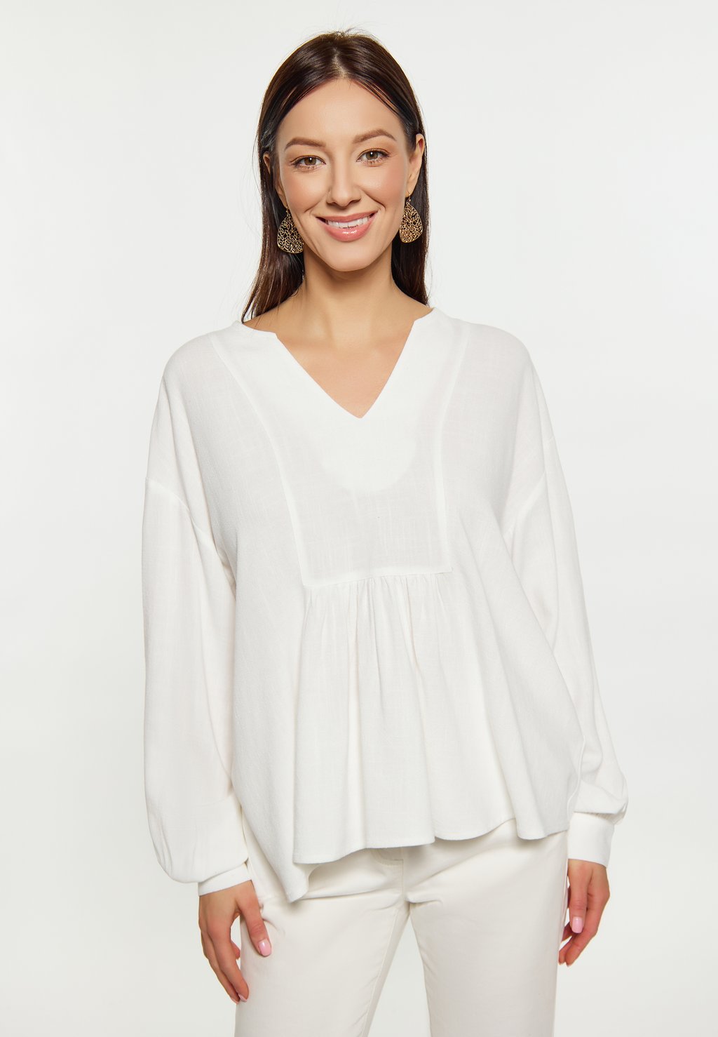 Блуза usha, белый 
Блуза usha, белый