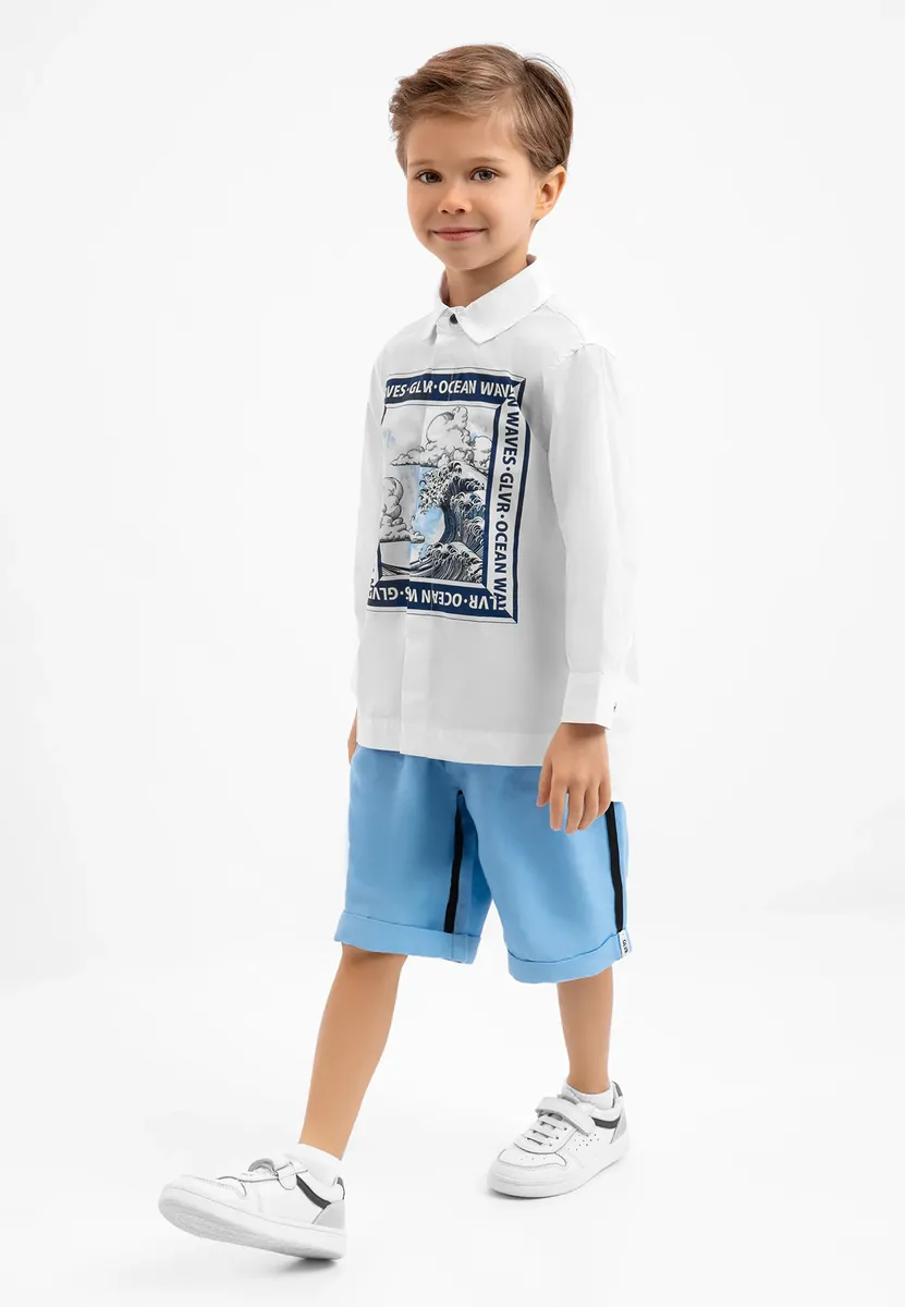 Шорты Gulliver с регулируемым поясом, голубой
Шорты Gulliver с регулируемым поясом, голубой