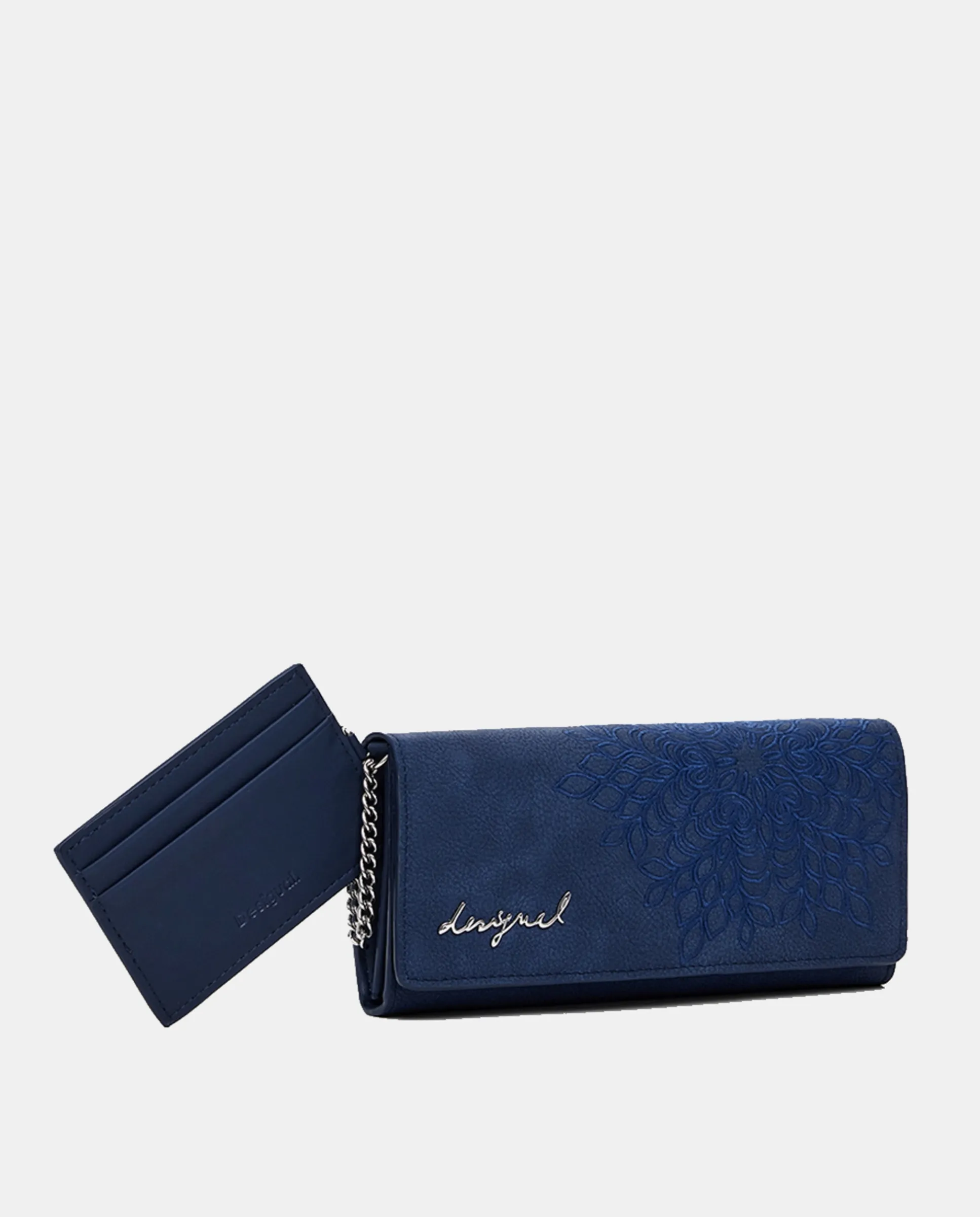 Средний кошелёк с эффектом кожи и вышивкой Desigual, темно-синий
Средний кошелёк с эффектом кожи и вышивкой Desigual, темно-синий