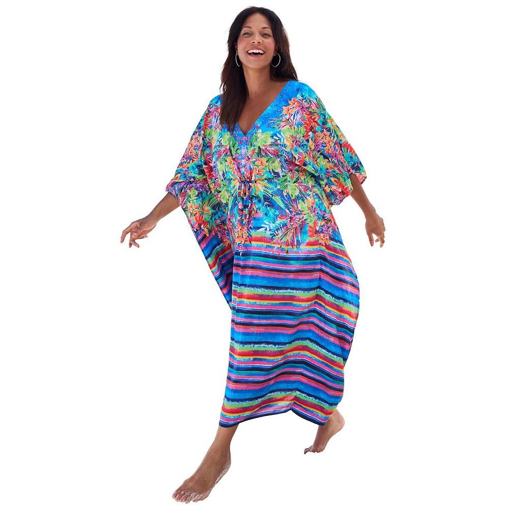 Swim 365 Женский кафтан больших размеров со сборками Swimsuits For All, цвет Rainbow Paradise
Swim 365 Женский кафтан больших размеров со сборками Swimsuits For All, цвет Rainbow Paradise