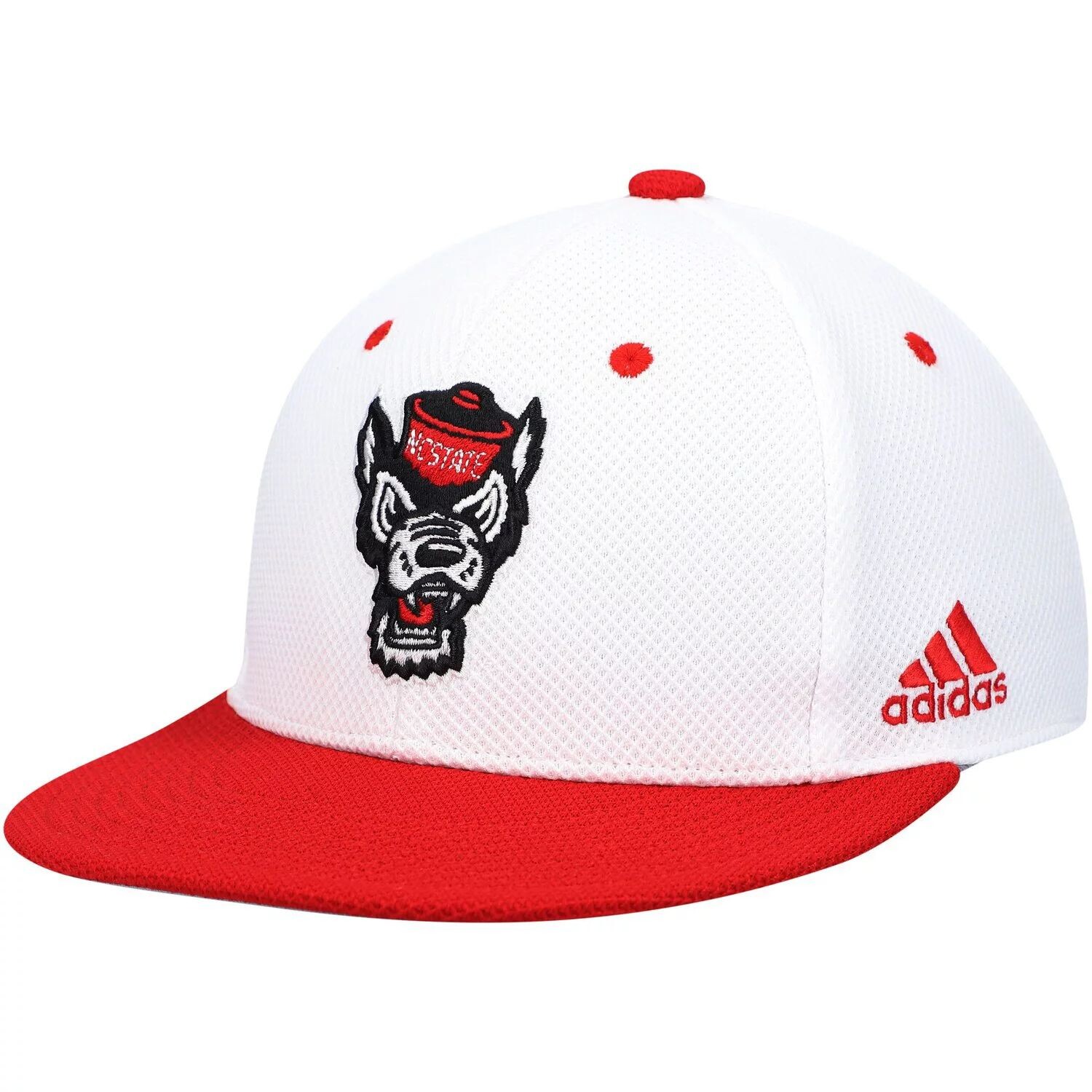 Мужская бейсбольная кепка adidas белого/красного цвета NC State Wolfpack On-Field
Мужская бейсбольная кепка adidas белого/красного цвета NC State Wolfpack On-Field